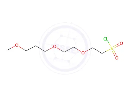 Chemical structure of 2-(2-(3-Methoxypropoxy)ethoxy)ethane-1-sulfonyl chloride
