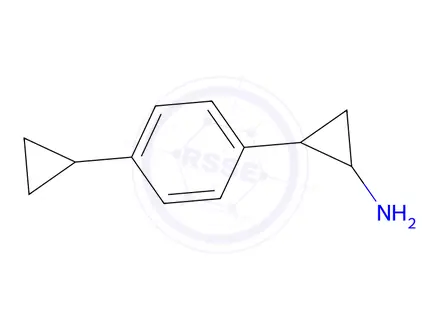 Chemical structure of 2-(4-Cyclopropylphenyl)cyclopropanamine