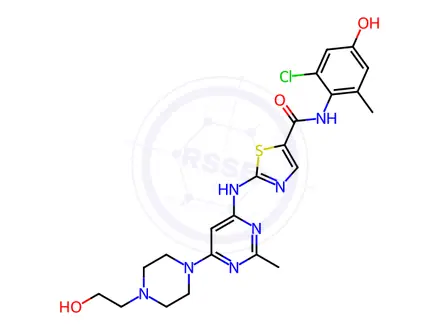 Chemical structure of 4'-Hydroxy Dasatinib