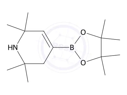 Chemical structure of 2,2,6,6-Tetramethyl-1,2,3,6-tetrahydro-4-pyridylboronic acid pinacol ester