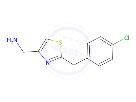 Chemical structure of (2-(4-Chlorobenzyl)thiazol-4-yl)methanamine