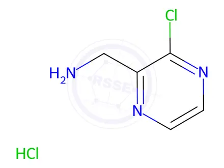 Chemical structure of 2-(Aminomethyl)-3-chloropyrazine Hydrochloride