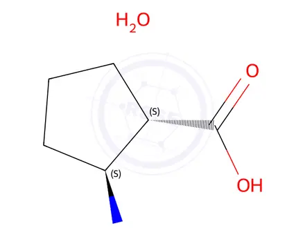 Chemical structure of (1S,2S)-2-Aminocyclopentanecarboxylic Acid Hydrate