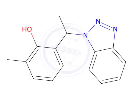 Chemical structure of 2-(1-(1H-benzo[d][1,2,3]triazol-1-yl)ethyl)-6-methylphenol