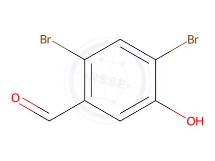 Chemical structure of 2,4-Dibromo-5-hydroxybenzaldehyde