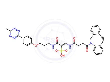 Chemical structure of Methyltetrazine-DBCO
