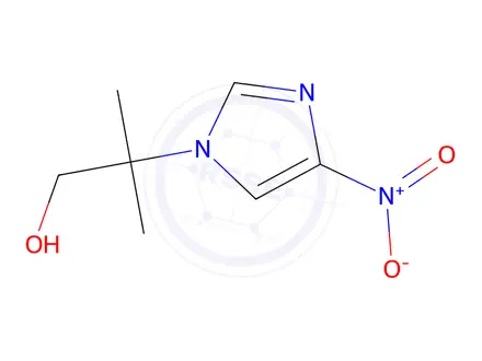 Chemical structure of 2-Methyl-2-(4-nitro-1H-imidazol-1-yl)propan-1-ol