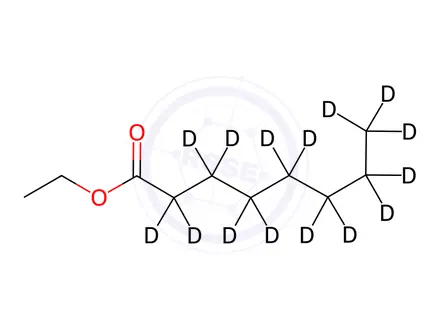 Chemical structure of Ethyl Octanoate-d15