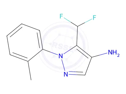 Chemical structure of 5-(Difluoromethyl)-1-(o-tolyl)-1h-pyrazol-4-amine