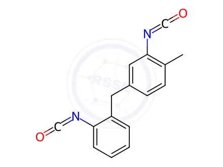 Chemical structure of 5-(o-isocyanatobenzyl)-o-tolyl isocyanate