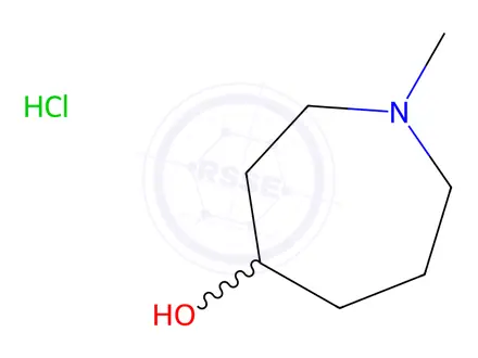 Chemical structure of 1-Methylazepan-4-ol hydrochloride