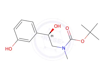 Chemical structure of N-Boc-(R)-Phenylephrine