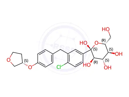 Chemical structure of Empagliflozin 1-Hydroxy Impurity