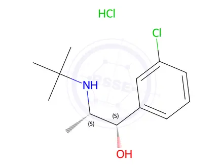 Chemical structure of Bupropion Dihydro (S,S)-Isomer (HCl)