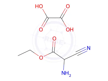 Chemical structure of Ethyl 2-amino-2-cyanoacetate hemioxalate