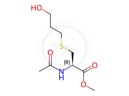 Chemical structure of N-Acetyl-S-(3-hydroxypropyl-1-methyl)-L-cysteine