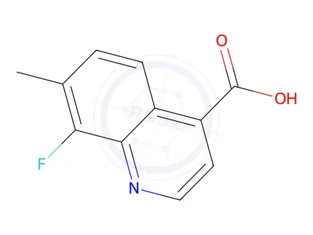 Chemical structure of 8-Fluoro-7-methylquinoline-4-carboxylic acid