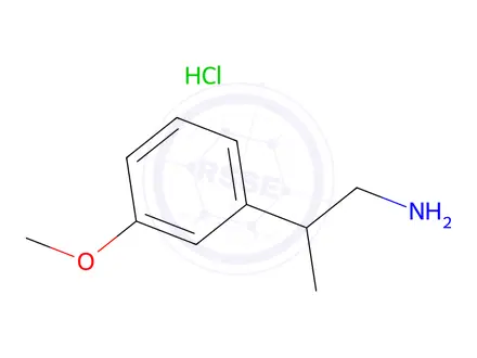 Chemical structure of 3-Methoxy-β-methyl-phenethylamine Hydrochloride