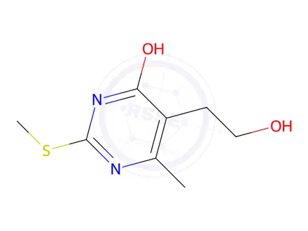 Chemical structure of 5-(2-hydroxyethyl)-6-methyl-2-(methylsulfanyl)-4(3H)-pyrimidinone
