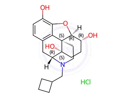 Chemical structure of 6β-Nalbuphine Hydrochloride