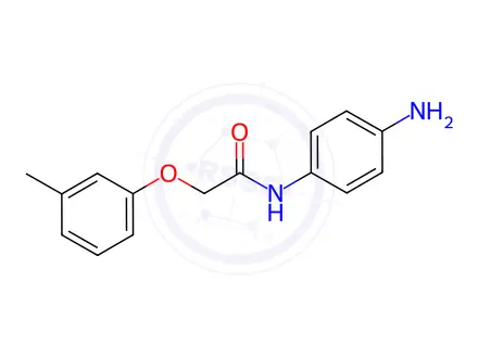 Chemical structure of N-(4-aminophenyl)-2-(m-tolyloxy)acetamide