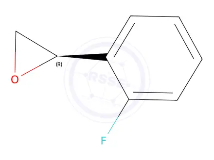 Chemical structure of (2R)-2-(2-fluorophenyl)oxirane