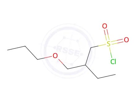 Chemical structure of 2-(Propoxymethyl)butane-1-sulfonyl chloride
