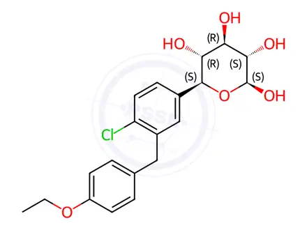 Chemical structure of Dapagliflozin Impurity 444