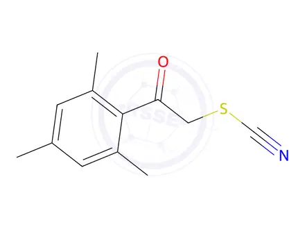 Chemical structure of 2-Mesityl-2-oxoethyl thiocyanate