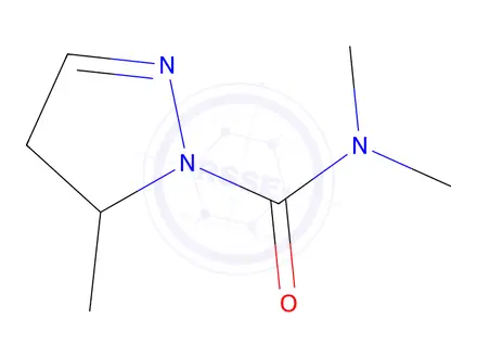 Chemical structure of N,N,5-Trimethyl-4,5-dihydro-1H-pyrazole-1-carboxamide