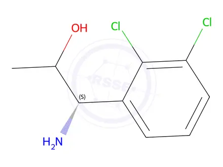 Chemical structure of (1S)-1-amino-1-(2,3-dichlorophenyl)propan-2-ol