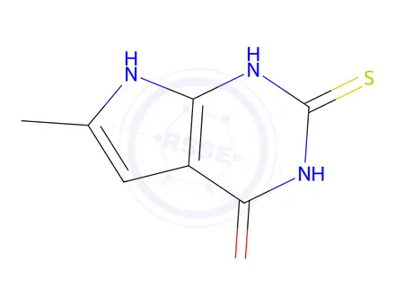 Chemical structure of 6-Methyl-2-thioxo-2,3-dihydro-1H-pyrrolo[2,3-d]pyrimidin-4(7H)-one