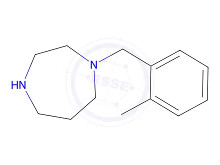 Chemical structure of 1-[(2-Methylphenyl)methyl]-1,4-diazepane