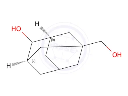 Chemical structure of (3R,5R)-4-hydroxy-Tricyclo[3.3.1.13,7]decan-1-Methanol