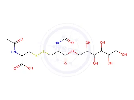 Chemical structure of Acetylcysteine impurity 64
