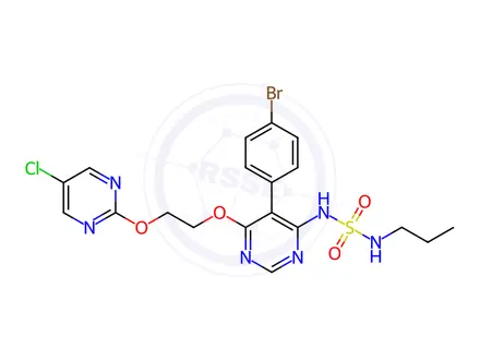 Chemical structure of 5-desbromo-5-Chloro Macitentan