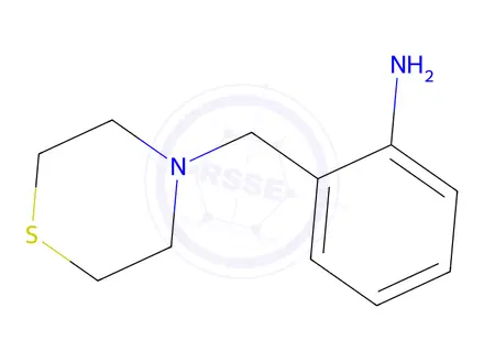 Chemical structure of 2-(thiomorpholin-4-ylmethyl)aniline