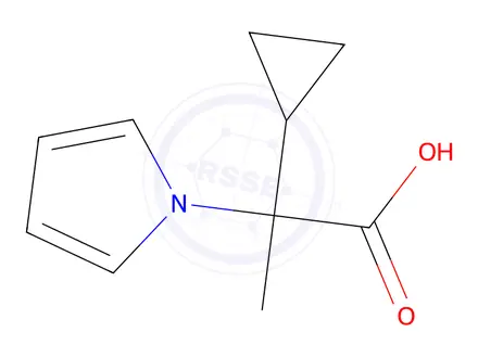 Chemical structure of 2-cyclopropyl-2-(1h-pyrrol-1-yl)propanoic acid