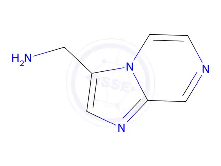 Chemical structure of Imidazo[1,2-a]pyrazin-3-ylmethanamine