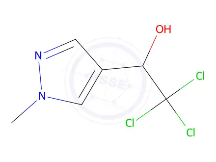 Chemical structure of 2,2,2-Trichloro-1-(1-methyl-1H-pyrazol-4-yl)ethanol
