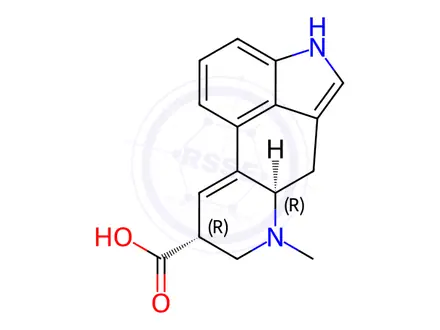Chemical structure of D-Lysergic acid
