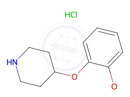 Chemical structure of 4-(2-ethoxyphenoxy)piperidine hydrochloride
