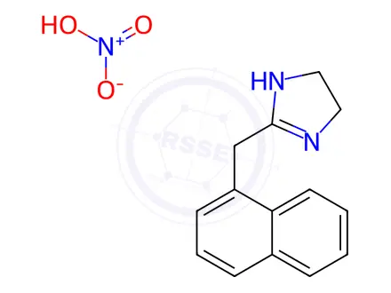 Chemical structure of Naphazoline Nitrate
