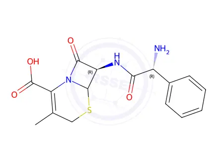 Chemical structure of Cephalexin Hydrate