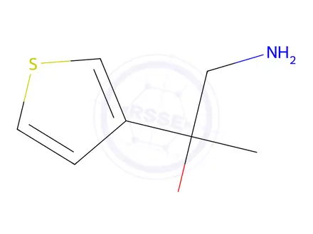 Chemical structure of 1-amino-2-(thiophen-3-yl)propan-2-ol