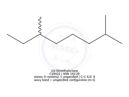 Chemical structure of 2,6-Dimethyloctane