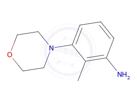 Chemical structure of 2-Methyl-3-morpholinoaniline