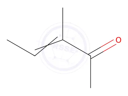 Chemical structure of 3-Methyl-3-penten-2-one