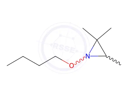 Chemical structure of Aziridine, 1-butoxy-2,2,3-trimethyl-(9CI)