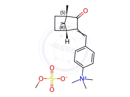 Chemical structure of Camphor benzalkonium methosulfate